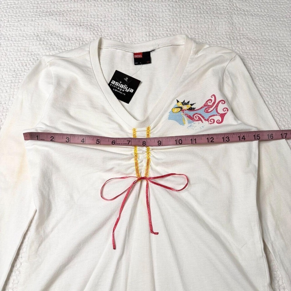 Diesel ruched graphic long sleeve - Picture 5 of 7